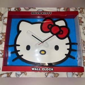 Red Bow Hello Kitty by Sanrio Wall Clock
